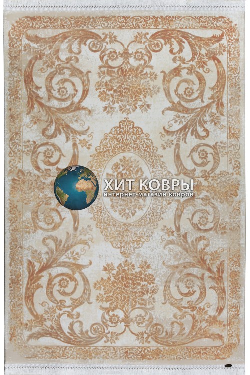 Турецкий ковер Tajmahal 9341 Крем-золотой